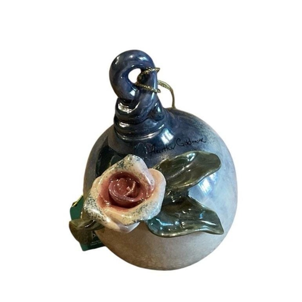 Blue Sky Clayworks Rose Ceramic Ornament Heather Goldminc Cottagecore